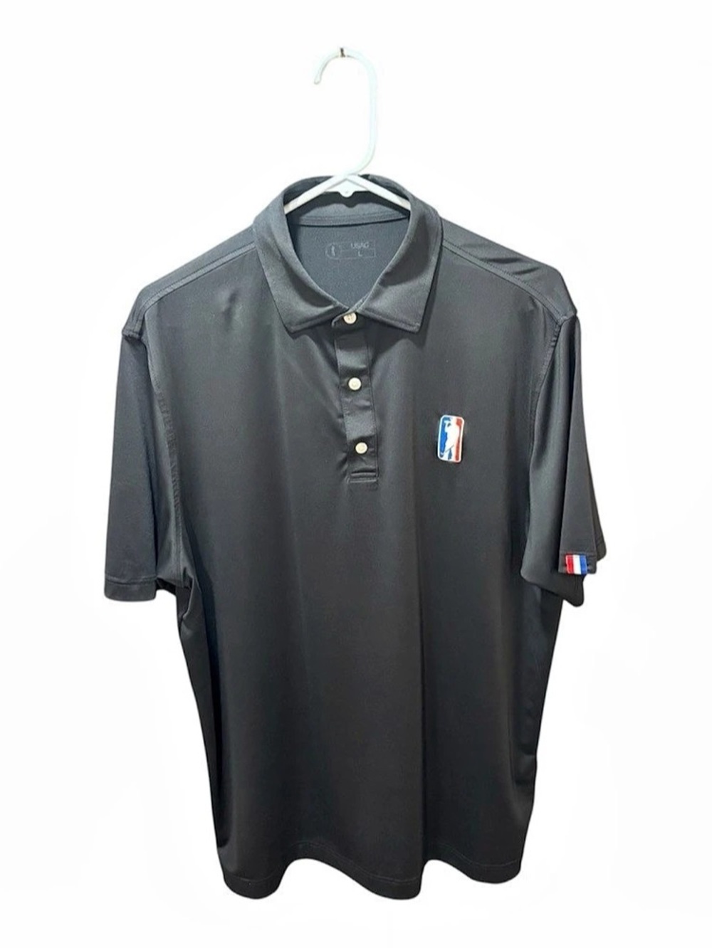 USAG Men's Golf Polo Shirt Black